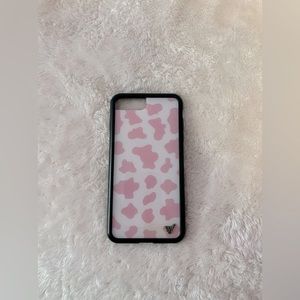 Wildflower Cow print phone case